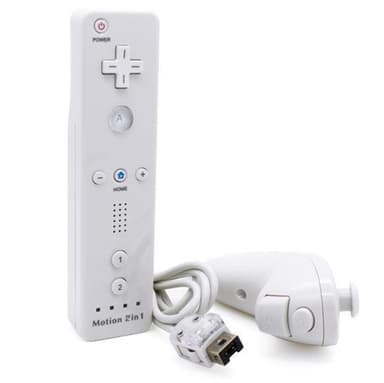 Kompatibel med Wii & Wii U-kontroller Set Motion Plus Bulk White