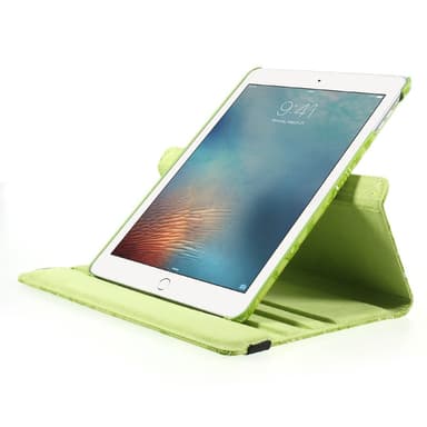 Deksel iPad (2017/2018) /iPad Air, 360 Rotasjon Blomster - Grønn