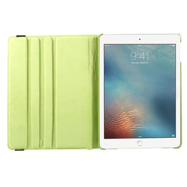Deksel iPad (2017/2018) /iPad Air, 360 Rotasjon Blomster - Grønn