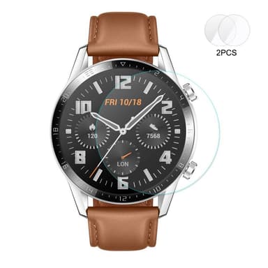 Huawei Watch GT2 46mm HAT PRINCE 2-pakke herdet glass 0.2mm