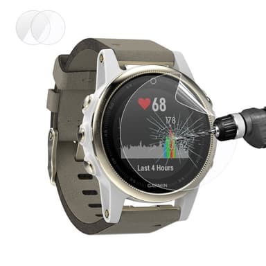 2-pack HAT PRINCE Garmin Fenix 5S Soft Nano Super Skjermbeskyttere