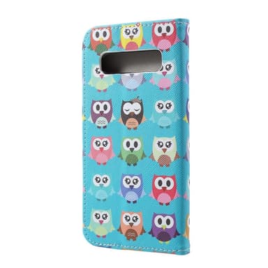 Samsung Galaxy S10+ Lommebok-deksel - Flere ugler