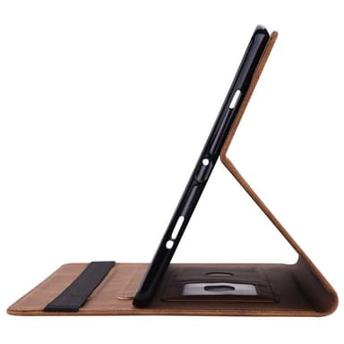 Apple iPad 10.9 2022 Sammenleggbart Veske Kortholder Sommerfugl - Brun