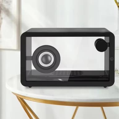 M8 gjennomsiktig Bluetooth-høyttaler med RGB lys HiFi lyd Bass Subwoofer