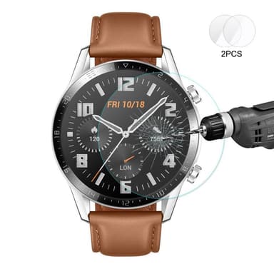 Huawei Watch GT2 46mm HAT PRINCE 2-pakke herdet glass 0.2mm