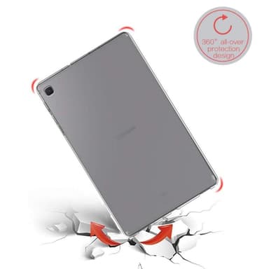 Samsung Galaxy Tab S6 Lite TPU Deksel - Frostet Gjennomsiktig