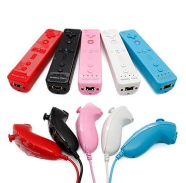Kompatibel med Wii & Wii U-kontroller Set Motion Plus Bulk Blue