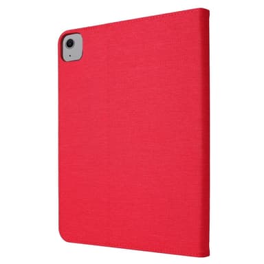 For iPad Air 13 (2024) Sammenleggbart Veske Kortholder Stofftekstur - Rød
