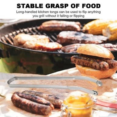 BBQ-tang Rustfritt stål grillklemme