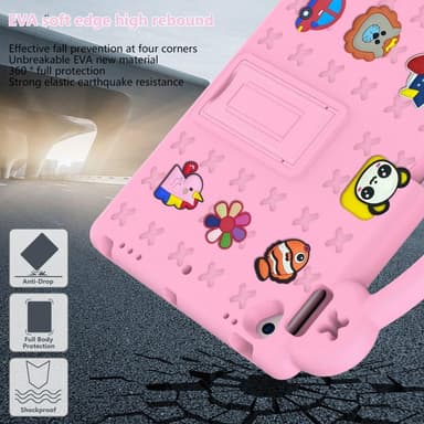 Apple iPad 10.2 2021 2020 2019 EVA Foam Stativdeksel - Rosa