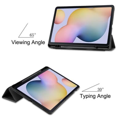 Slim Fit Dekseldeksel til Samsung Galaxy Tab S7/S8 - Svart