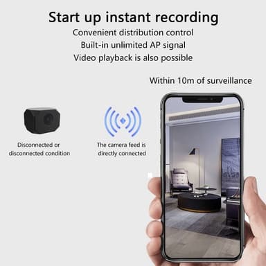 Hjemmesikkerhetsovervåking Mini sanntid WiFi-kamera