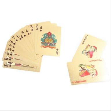 $100 gullplast PVC Poker vanntett spillkort kortstokk