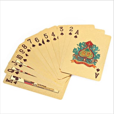$100 gullplast PVC Poker vanntett spillkort kortstokk