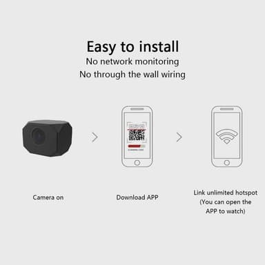 Hjemmesikkerhetsovervåking Mini sanntid WiFi-kamera
