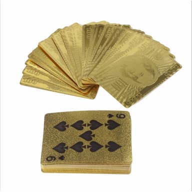 $100 gullplast PVC Poker vanntett spillkort kortstokk