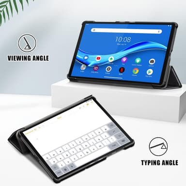 Tri-fold Deksel til Lenovo Tab M10 Plus FHD - Svart