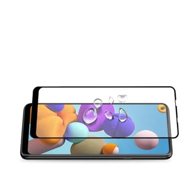 AMORUS Samsung Galaxy A21s Herdet Glass - Svart