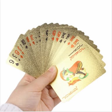 $100 gullplast PVC Poker vanntett spillkort kortstokk