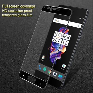 IMAK Full Cover Herdet Glass til OnePlus 5 - Svart
