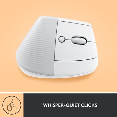 Logitech Lift Vertical trådløs mus (hvit)