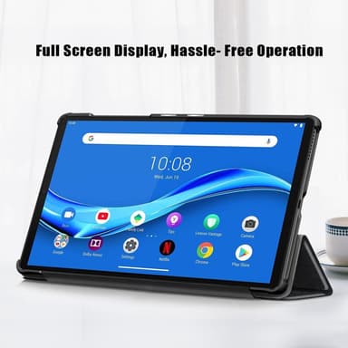Tri-fold Deksel til Lenovo Tab M10 Plus FHD - Svart