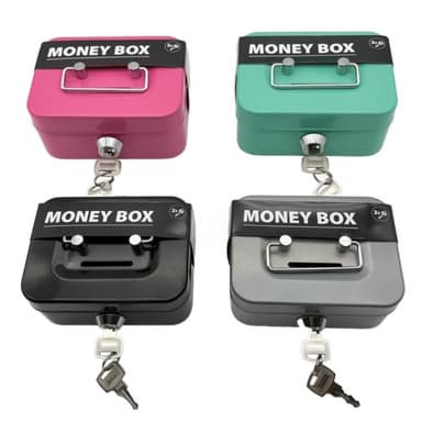 Safe Box Med Nøkkel - Svart