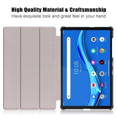 Tri-fold Deksel til Lenovo Tab M10 Plus FHD - Svart