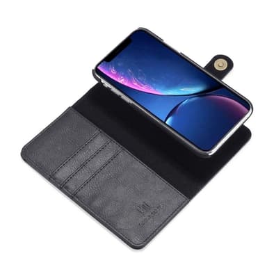 DG.MING iPhone 11 Split Lommebok-deksel I Lær - Svart