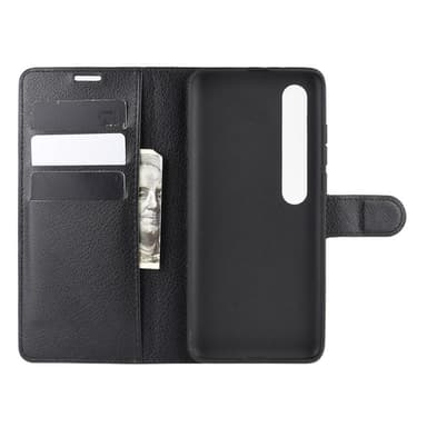 Litchi Xiaomi Mi 10/Mi 10 Pro Lommebok-deksel - Svart