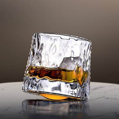 Roterende whiskyglass / tumblerglass 360 grader