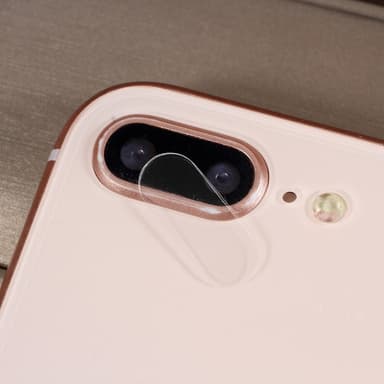 Beskyttende herdet glass for kameralinse til iPhone 7/8 Plus