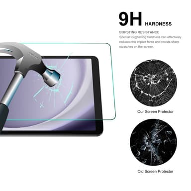 HAT PRINCE Samsung Galaxy Tab A9 Skjermbeskytter i Herdet Glass