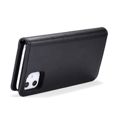 DG.MING iPhone 11 Split Lommebok-deksel I Lær - Svart