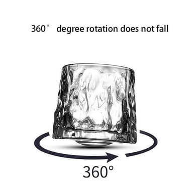 Roterende whiskyglass / tumblerglass 360 grader