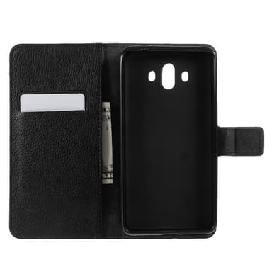 Huawei Mate 10 Lommebok-deksel Litchi - Svart