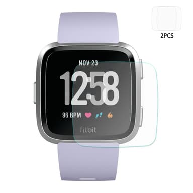 2 stk HAT PRINCE Fitbit Versa herdet glass 0.2mm