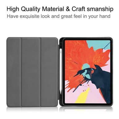 Apple iPad Air (2020) (2022) Slim Fit Trifoldbart deksel - Svart