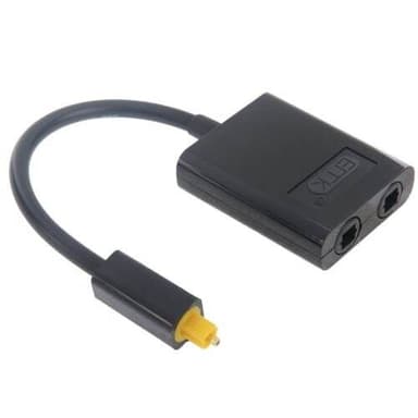 Toslink optisk splitter med doble utganger
