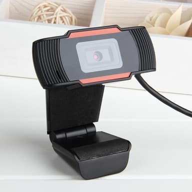 12MP Pixels HD 360 Webkamera USB PC Bærbar Kamera Svart