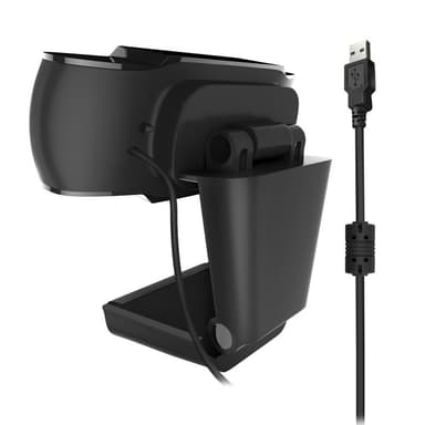 12MP Pixels HD 360 Webkamera USB PC Bærbar Kamera Svart
