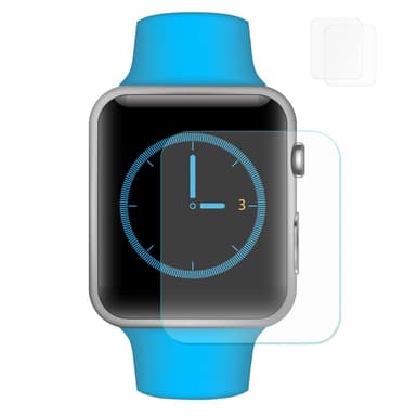 2 stk HAT PRINCE Apple Watch Series 3/2/1 38mm herdet glass 0,2 mm