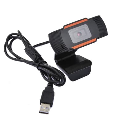 12MP Pixels HD 360 Webkamera USB PC Bærbar Kamera Svart