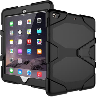 iPad 9.7 (2018) /iPad 9.7 (2017) Heavy Duty Armour Deksel - Svart
