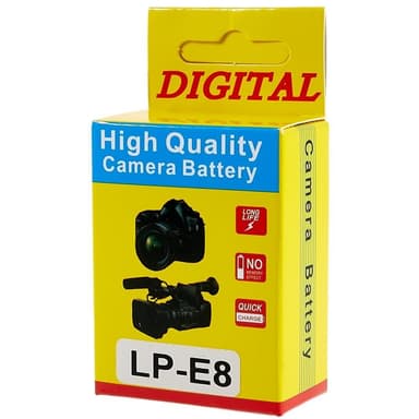 LP-E8 batteri til Canon EOS 550D/600D/650D/700D/60D osv
