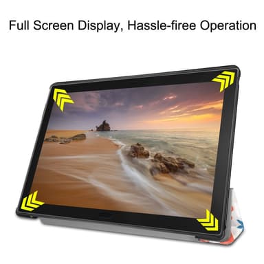 Trifoldbart deksel til Lenovo Tab E10 - Butterfly