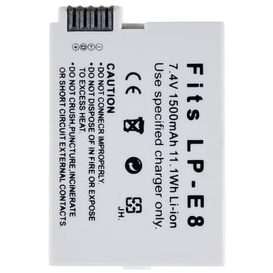 LP-E8 batteri til Canon EOS 550D/600D/650D/700D/60D osv