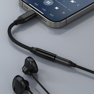 for f.eks. iPhone 15 USB-C hann til 3,5 mm kvinnelig AUX-hodetelefonadapter