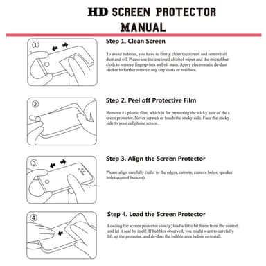 2 stk HAT PRINCE Hero5/Hero6 herdet glass 0.2mm