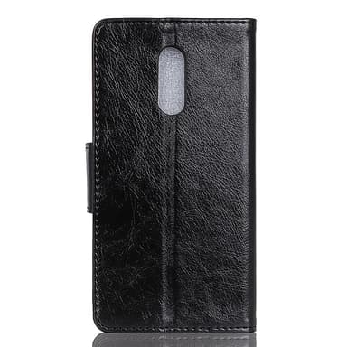 Nokia 6.1 Plus Lommebok-deksel Teksturert Split - Svart